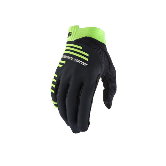 100% R-CORE Handschuhe Schwarz/Gelb