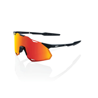 Brille 100% HYPERCRAFT XS Soft Tact Schwarz Hiper Multilayer Mirror Rot
