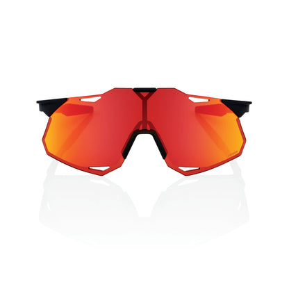Brille 100% HYPERCRAFT XS Soft Tact Schwarz Hiper Multilayer Mirror Rot