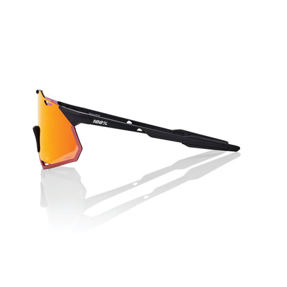 Brille 100% HYPERCRAFT XS Soft Tact Schwarz Hiper Multilayer Mirror Rot