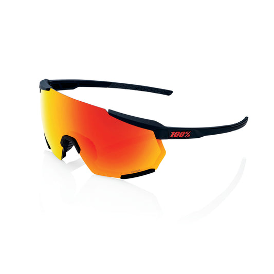 100% RACETRAP 3.0 Soft Tact Schwarz Hiper Multilayer Spiegel Brille Rot