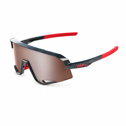 Brille 100% SLENDALE Noir Carbon Hiper Mirror Argent