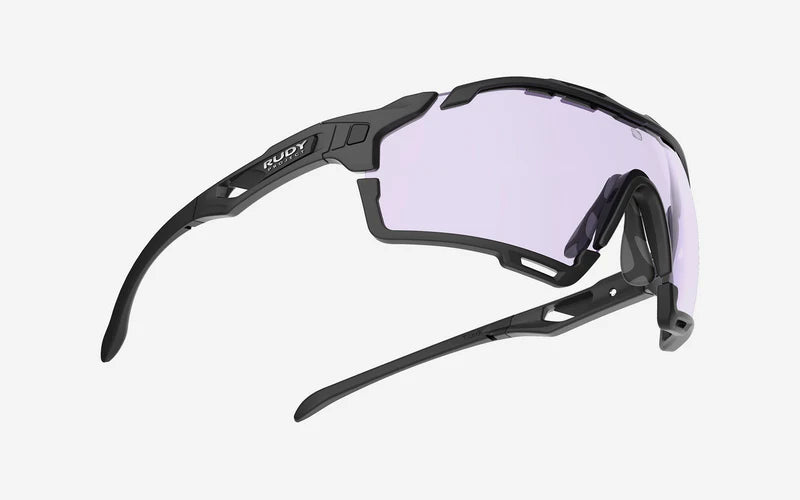 RUDY PROJECT CUTLINE Brille Schwarz Matt IMPACTX™ Photochromatische Gläser Laser Purple