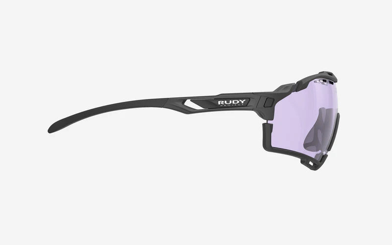 RUDY PROJECT CUTLINE Brille Schwarz Matt IMPACTX™ Photochromatische Gläser Laser Purple
