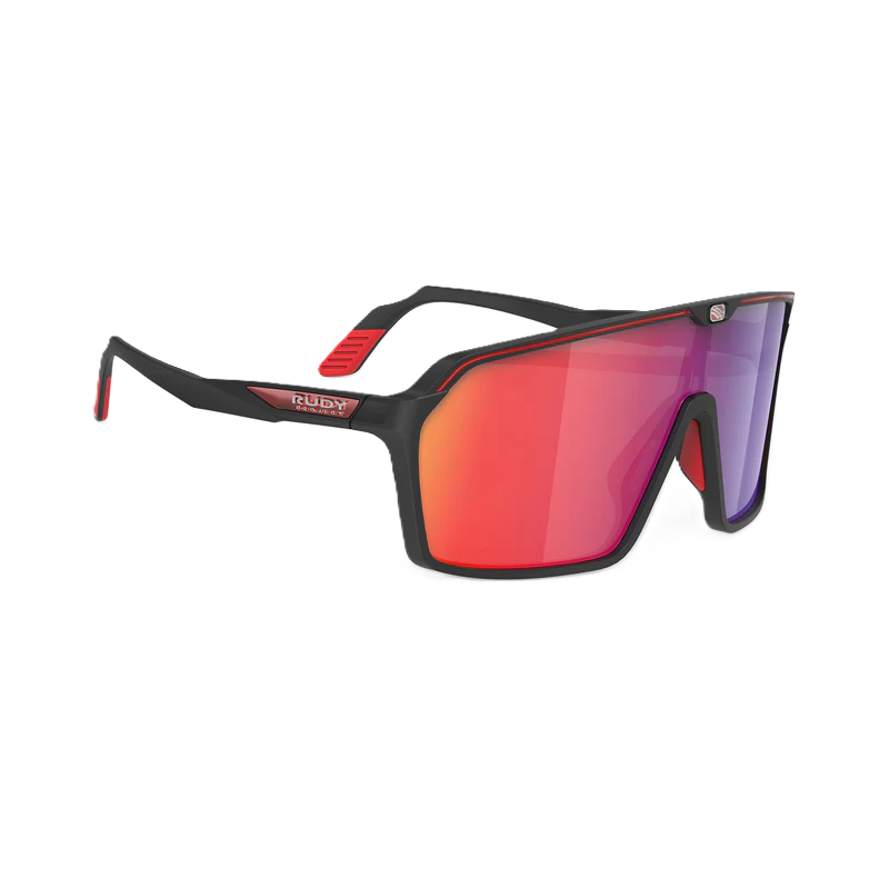 RUDY PROJECT SPINSHIELD Brille Schwarz Gläser RP Optics Multilaser Red