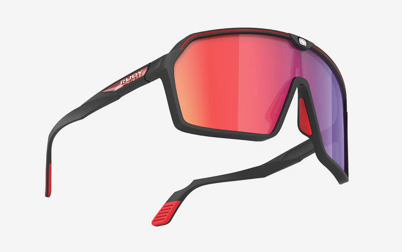 RUDY PROJECT SPINSHIELD Brille Schwarz Gläser RP Optics Multilaser Red