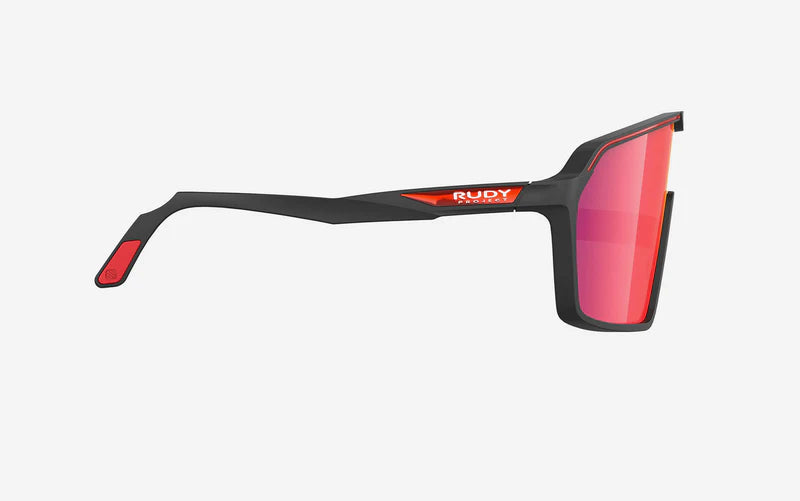 RUDY PROJECT SPINSHIELD Brille Schwarz Gläser RP Optics Multilaser Red