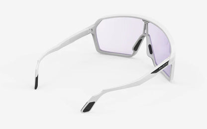 Brille RUDY PROJECT SPINSHIELD Weiß Gläser IMPACTX™ Photochrom Laser Purple