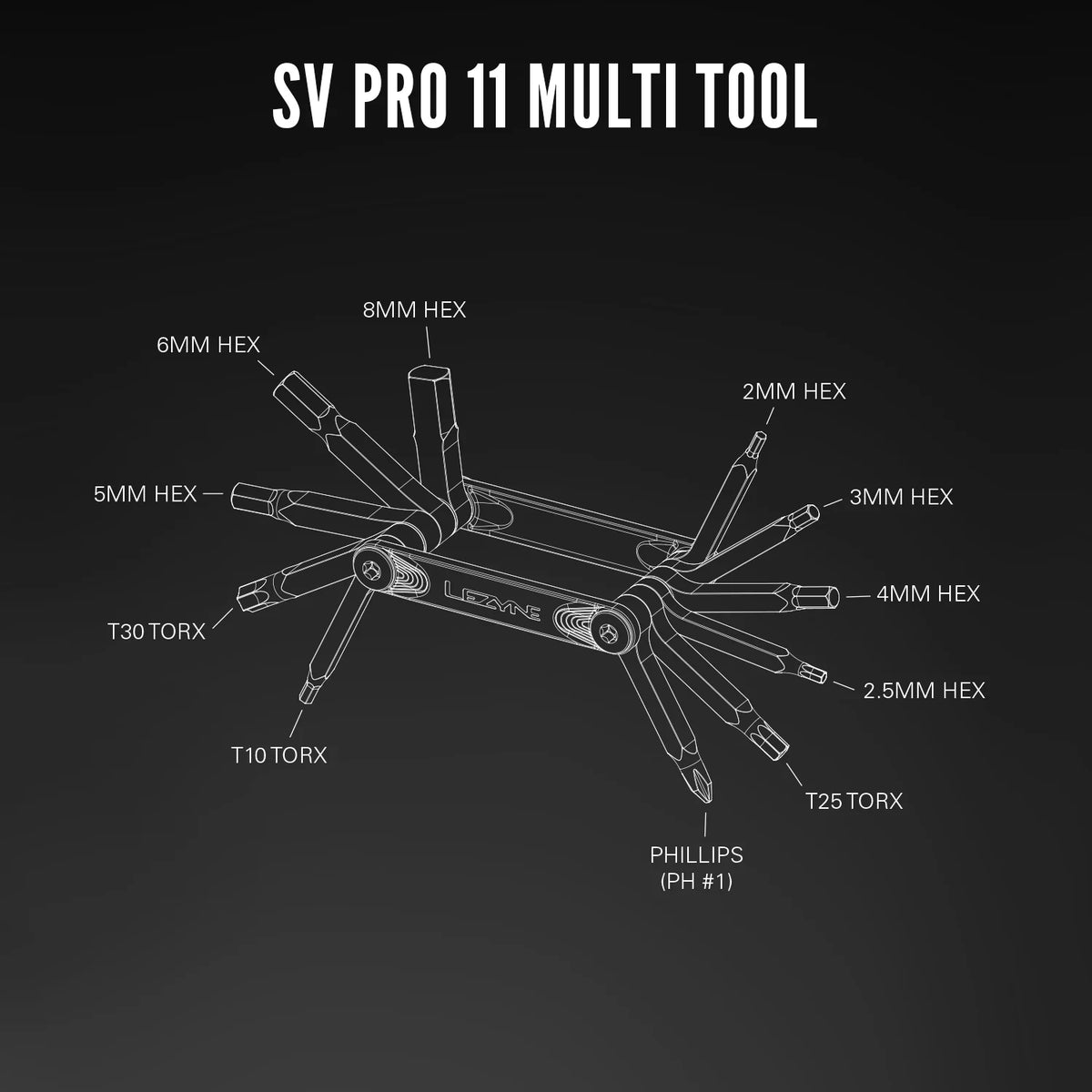 LEZYNE SV PRO 11 Multitool Silber