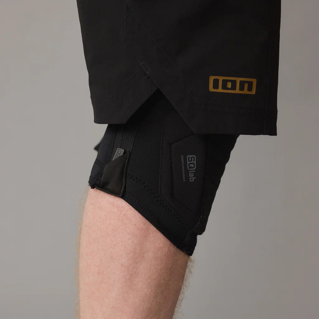 ION K-Pact Zip Unisex Knieschützer Schwarz