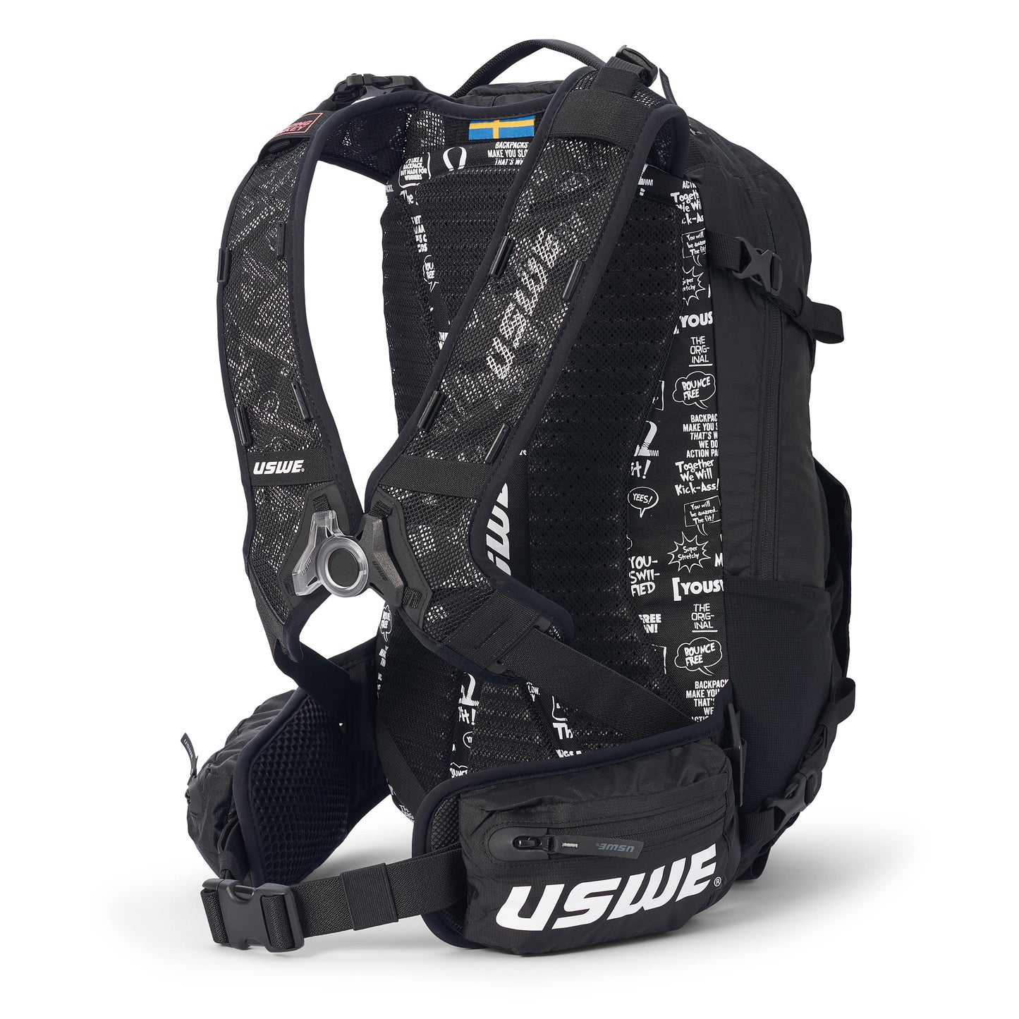 Rucksack USWE SHRED 16 l, schwarz