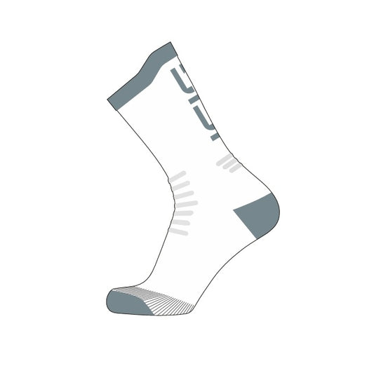 SIDI NITIIDUS Socken Weiß/Grau