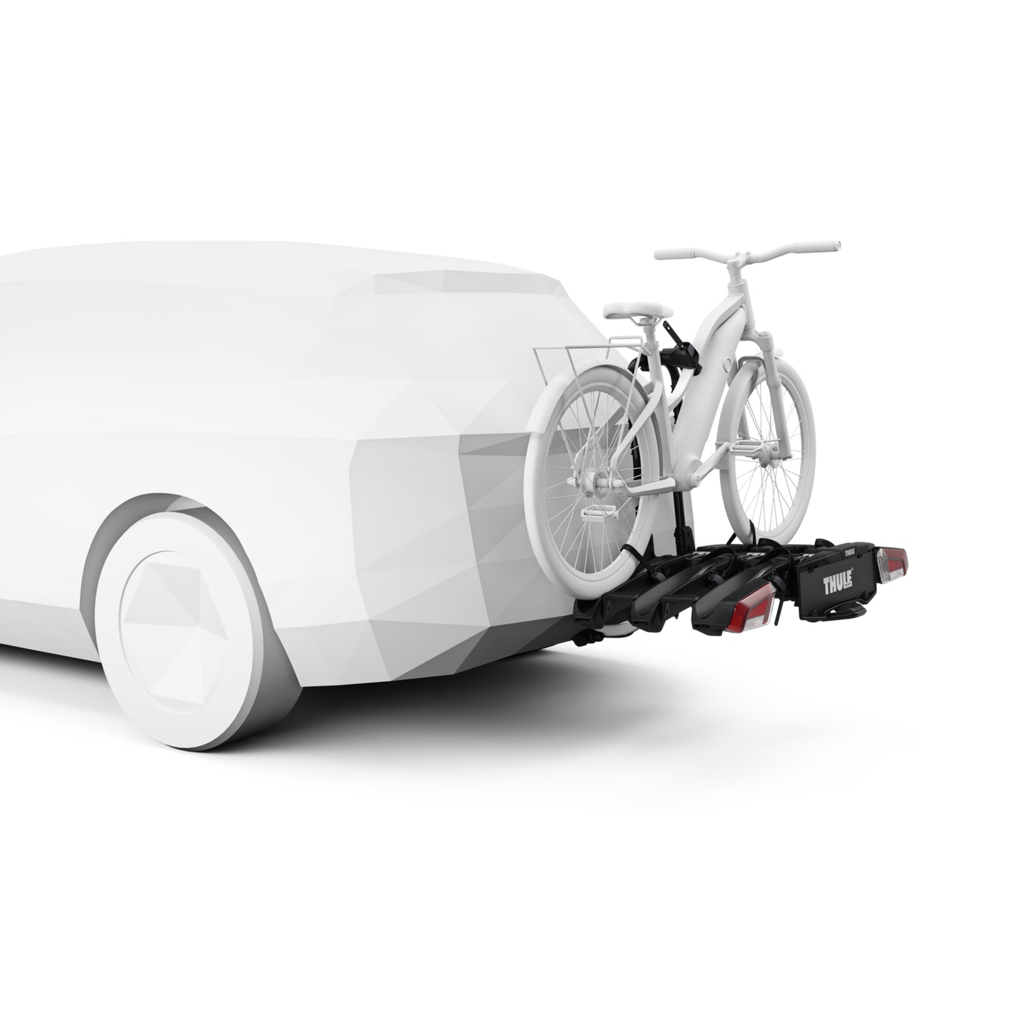 Fahrradträger THULE EASYFOLD 3 auf 3-Fahrrad-Anhängerkupplung