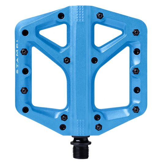 Pedale flach CRANKBROTHERS STAMP 1 Large Blau