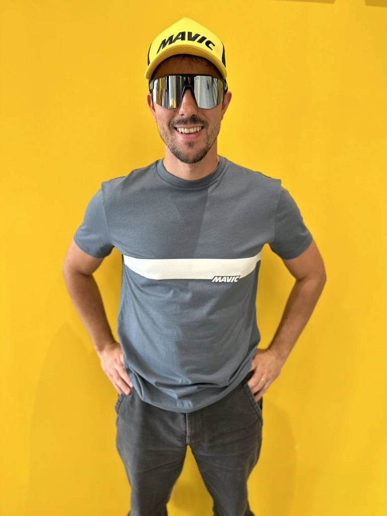 MAVIC CORPORATE STRIPE T-Shirt Blau