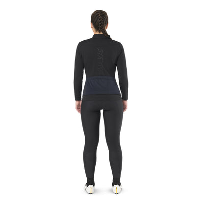 Trikot MAVIC AKSIUM THERMO Damen Langarm Schwarz