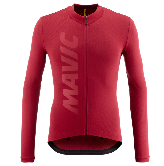 MAVIC AKSIUM THERMO Trikot Langarm Bordeaux