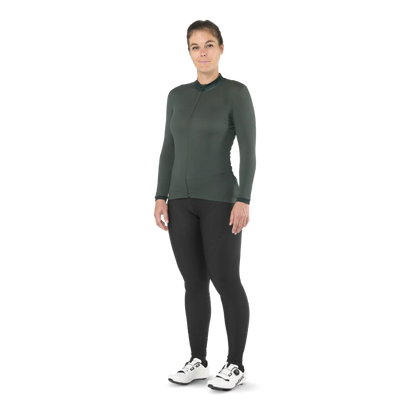 Trikot MAVIC AKSIUM Langarm Damen Grün
