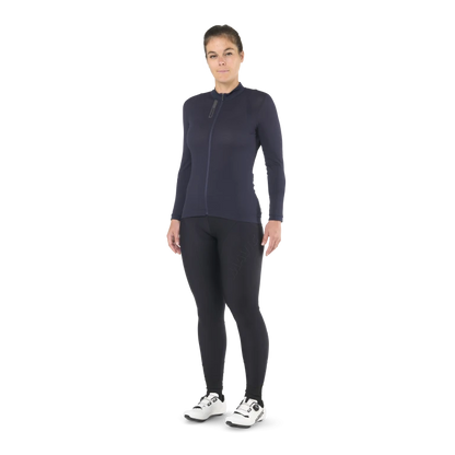 Radtrikot MAVIC AKSIUM Langarm Damen Blau