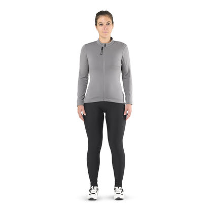 Trikot MAVIC AKSIUM THERMO Damen Langarm Grau
