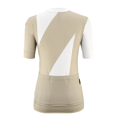 Trikot MAVIC AKSIUM GRAPHIC Kurzarm Damen Beige