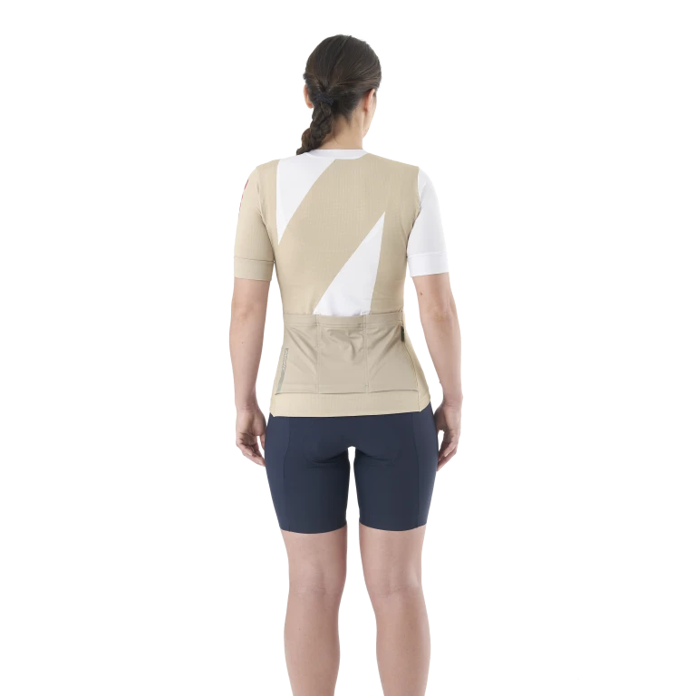 MAVIC AKSIUM GRAPHIC Trikot Kurzarm Frau Beige