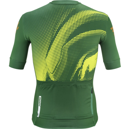 Trikot MAVIC AKSIUM GRAPHIC Kurzarm Grün/Gelb