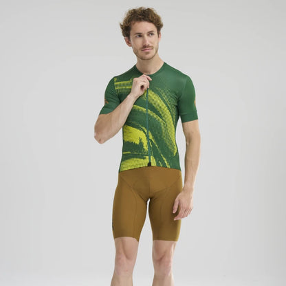 Trikot MAVIC AKSIUM GRAPHIC Kurzarm Grün/Gelb