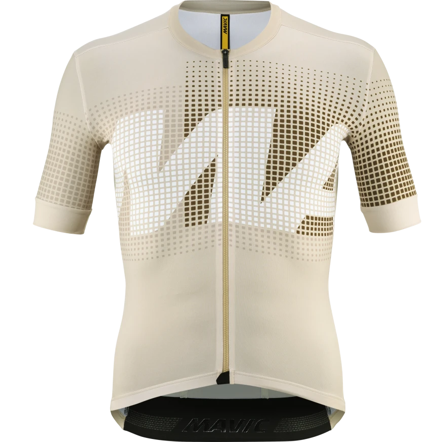 MAVIC AKSIUM GRAPHIC Trikot Kurzarm Beige