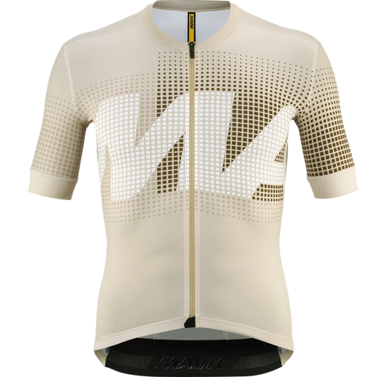 MAVIC AKSIUM GRAPHIC Trikot Kurzarm Beige