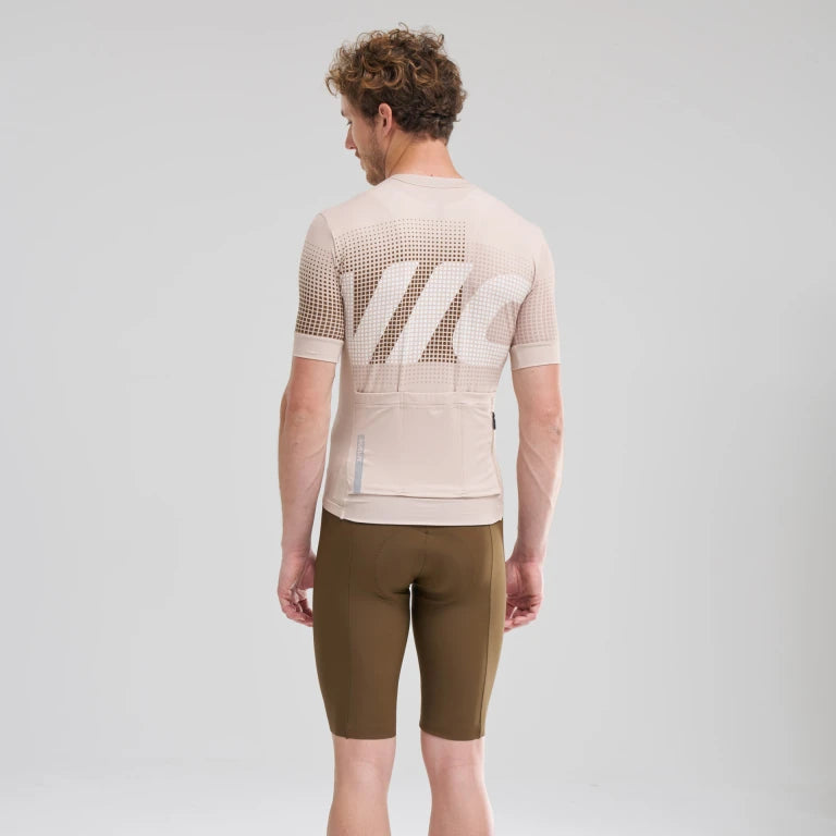 MAVIC AKSIUM GRAPHIC Trikot Kurzarm Beige