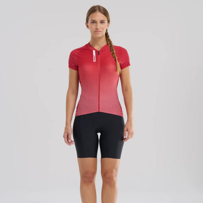 Trikot MAVIC AKSIUM Kurzarm Damen Rot