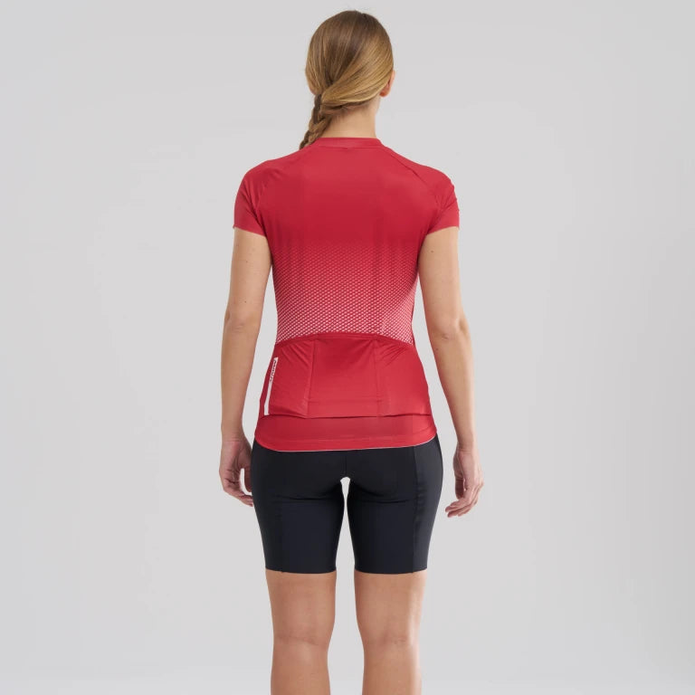MAVIC AKSIUM Kurzarm Trikot Frau Rot