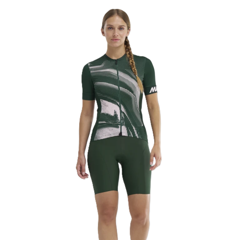 MAVIC AKSIUM GRAPHIC Trikot Kurzarm Frau Khaki/Pink