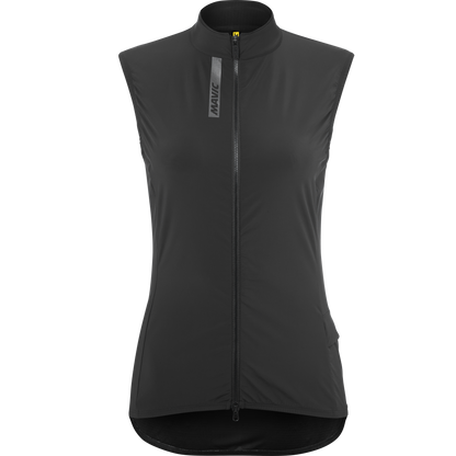 Ärmellose Jacke MAVIC AKSIUM WIND Damen Schwarz