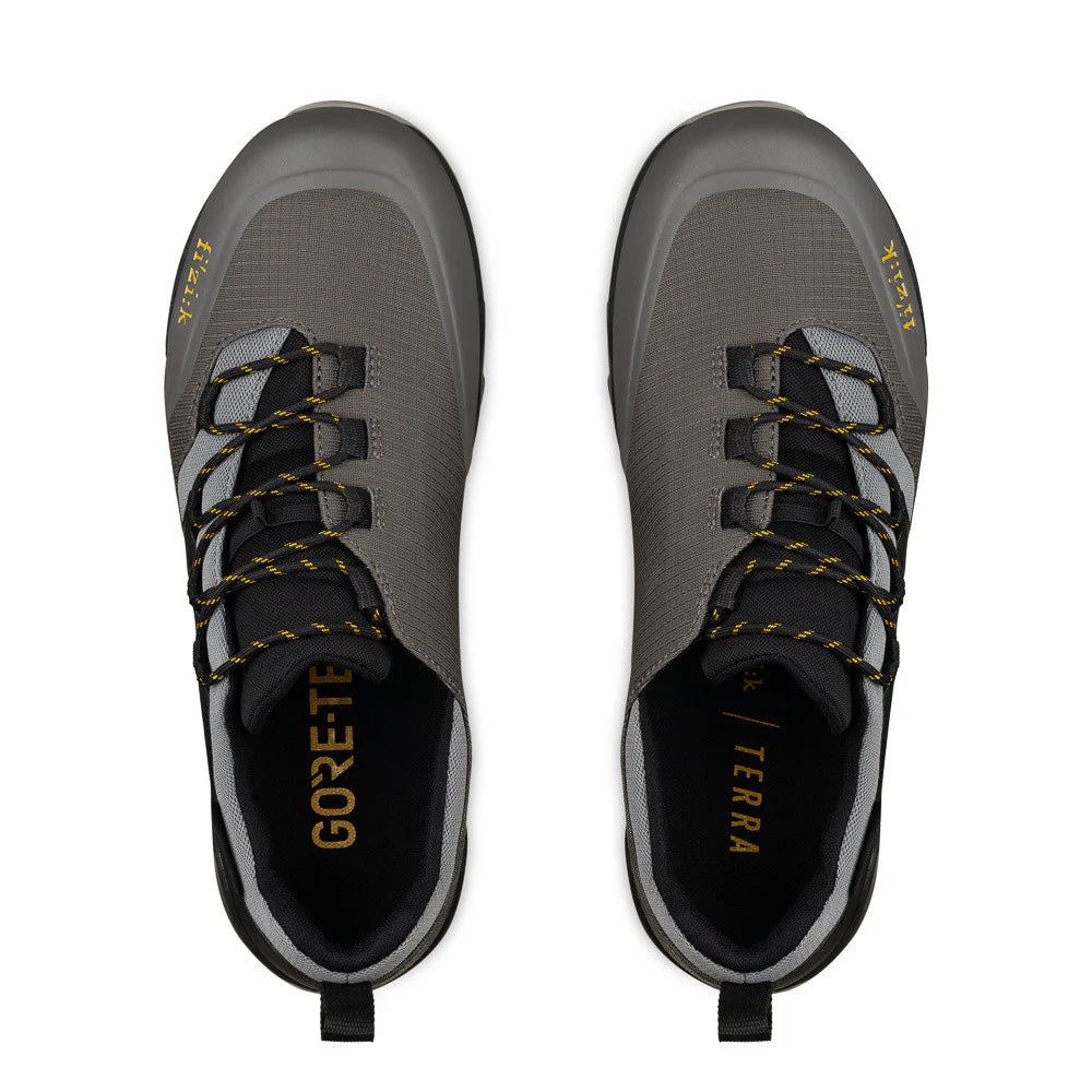 Mountainbike-Schuhe FIZIK TERRA ERGOLACE GTX FLAT Grau/Schwarz