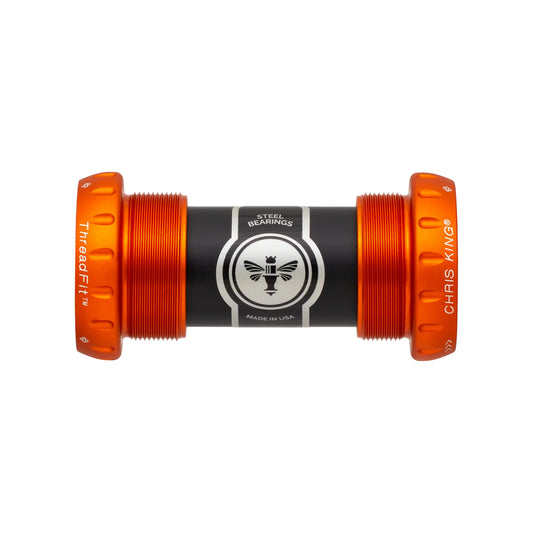 CHRIS KING ThreadFit 24 Tretlagergehäuse 68/73mm Schwarz/Gold