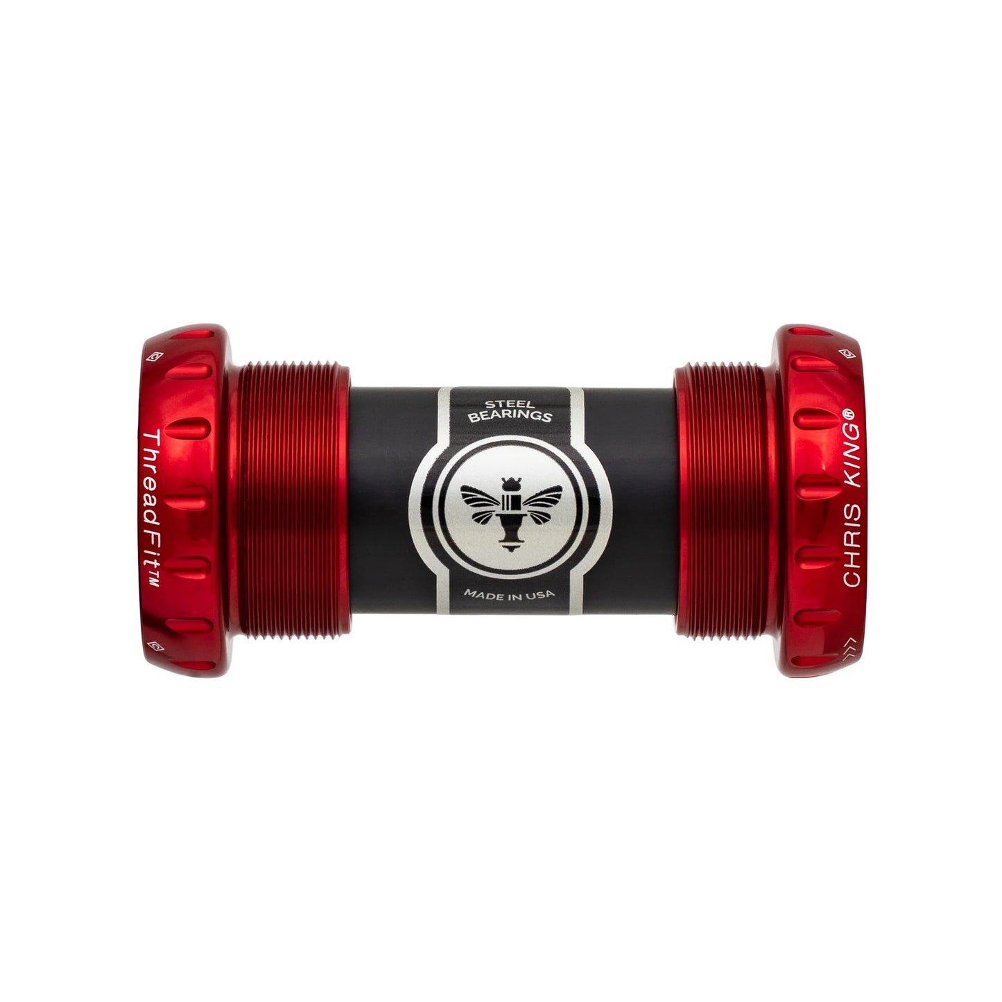CHRIS KING ThreadFit 24 68/73mm Tretlagergehäuse Rot