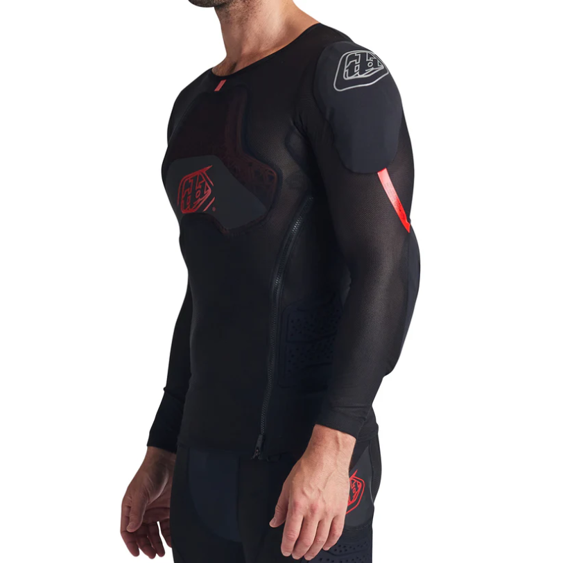TROY LEE DESIGNS STAGE GHOST D3O Langarm-Schutzshirt Schwarz