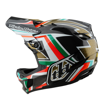 MTB-Helm TROY LEE DESIGNS D4 CARBON MIPS Frames Schwarz/Gold