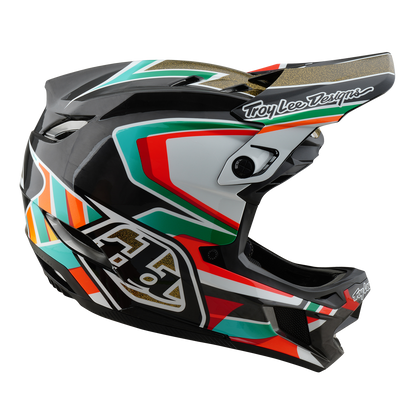 MTB-Helm TROY LEE DESIGNS D4 CARBON MIPS Frames Schwarz/Gold