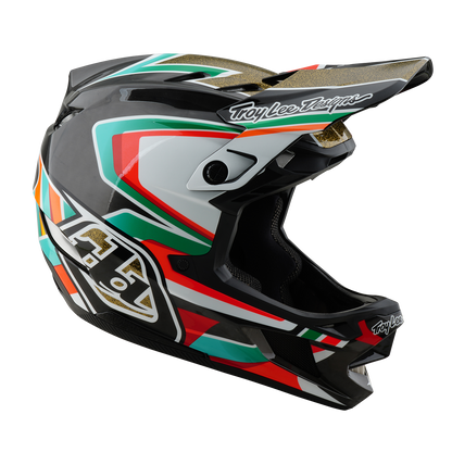 MTB-Helm TROY LEE DESIGNS D4 CARBON MIPS Frames Schwarz/Gold