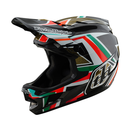 MTB-Helm TROY LEE DESIGNS D4 CARBON MIPS Frames Schwarz/Gold