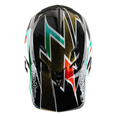 MTB-Helm TROY LEE DESIGNS D4 CARBON MIPS Frames Schwarz/Gold