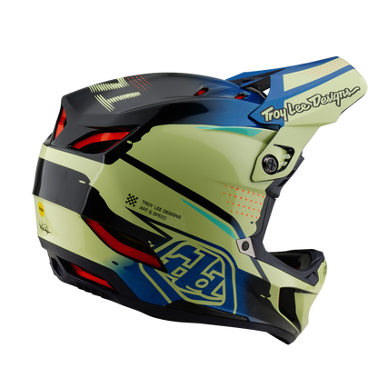 MTB-Helm TROY LEE DESIGNS D4 COMPOSITE MIPS Drip Gelb