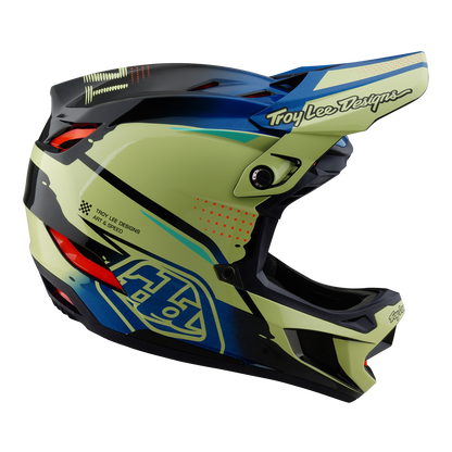 MTB-Helm TROY LEE DESIGNS D4 COMPOSITE MIPS Drip Gelb