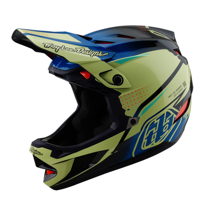 MTB-Helm TROY LEE DESIGNS D4 COMPOSITE MIPS Drip Gelb