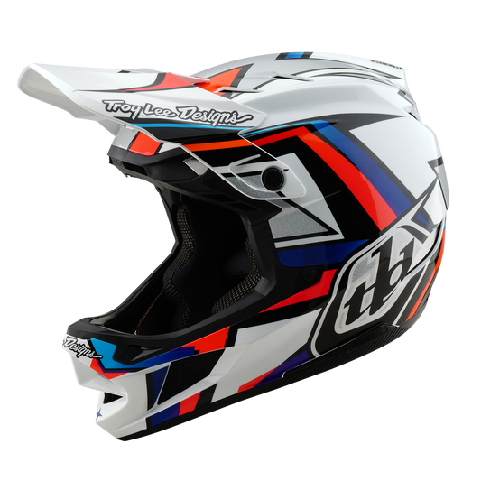 MTB-Helm TROY LEE DESIGNS D4 COMPOSITE FRAMES Weiß/Grau