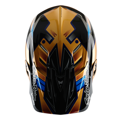 MTB-Helm TROY LEE DESIGNS D4 COMPOSITE MIPS ROYALTY Schwarz/Gold
