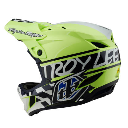 MTB-Helm TROY LEE DESIGNS D4 POLYACRYLITE MIPS FIFTY 50 Gelb/Blau